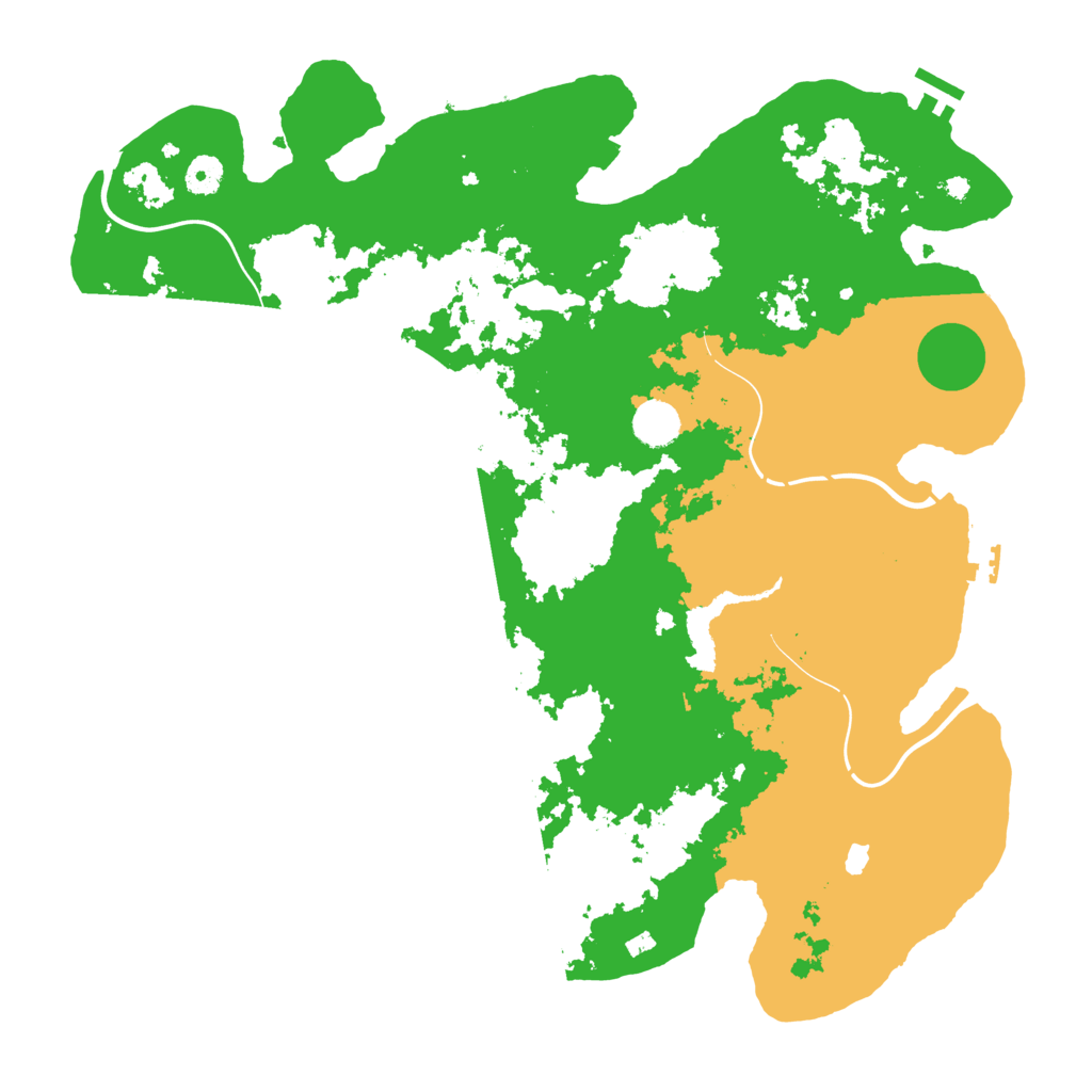 Biome Rust Map: Procedural Map, Size: 4250, Seed: 488055964