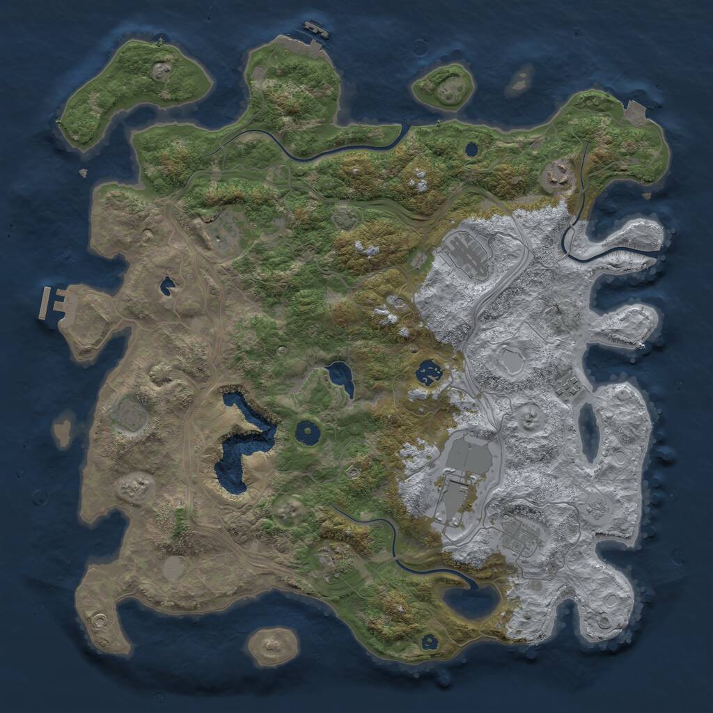 Rust Map: Procedural Map, Size: 4333, Seed: 30012025, 15 Monuments