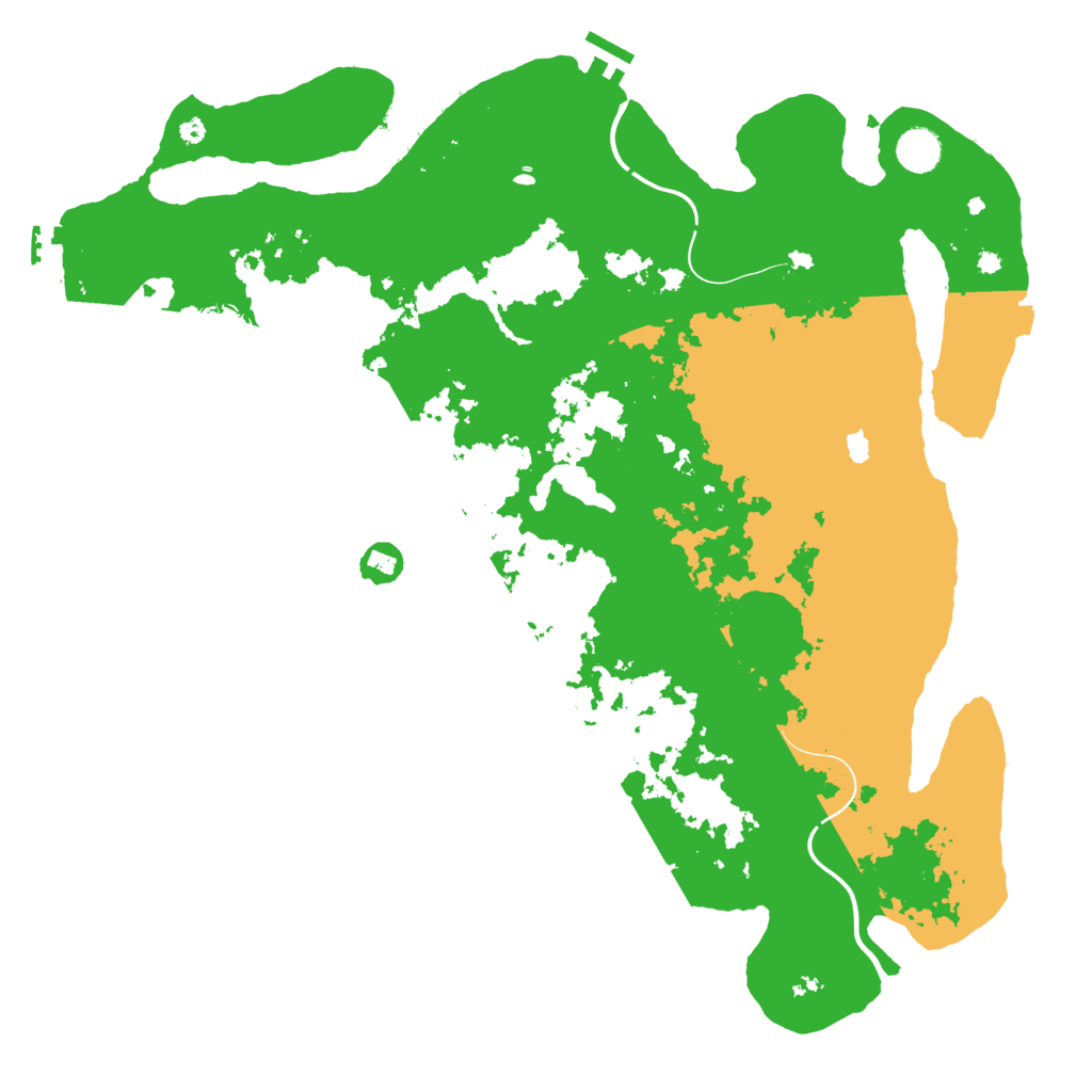 Biome Rust Map: Procedural Map, Size: 4300, Seed: 1541620619