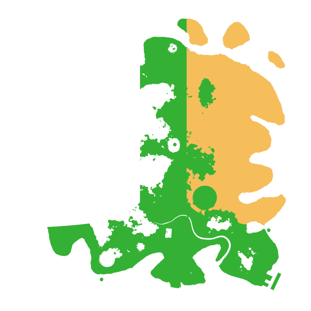 Biome Rust Map: Procedural Map, Size: 3500, Seed: 29154