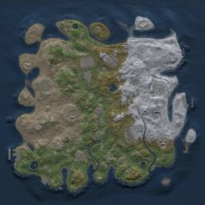 Thumbnail Rust Map: Procedural Map, Size: 3850, Seed: 457667832, 15 Monuments
