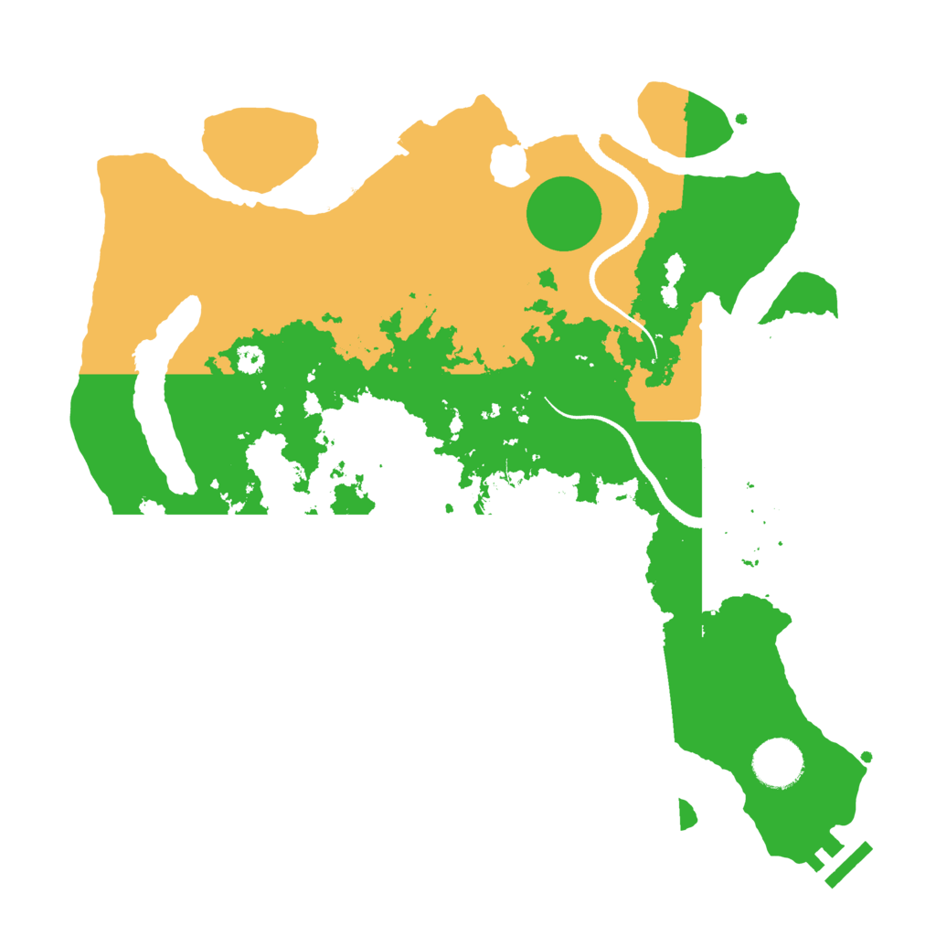 Biome Rust Map: Procedural Map, Size: 3300, Seed: 23303