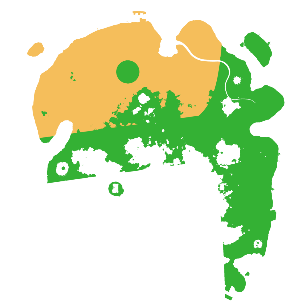 Biome Rust Map: Procedural Map, Size: 3500, Seed: 910267267