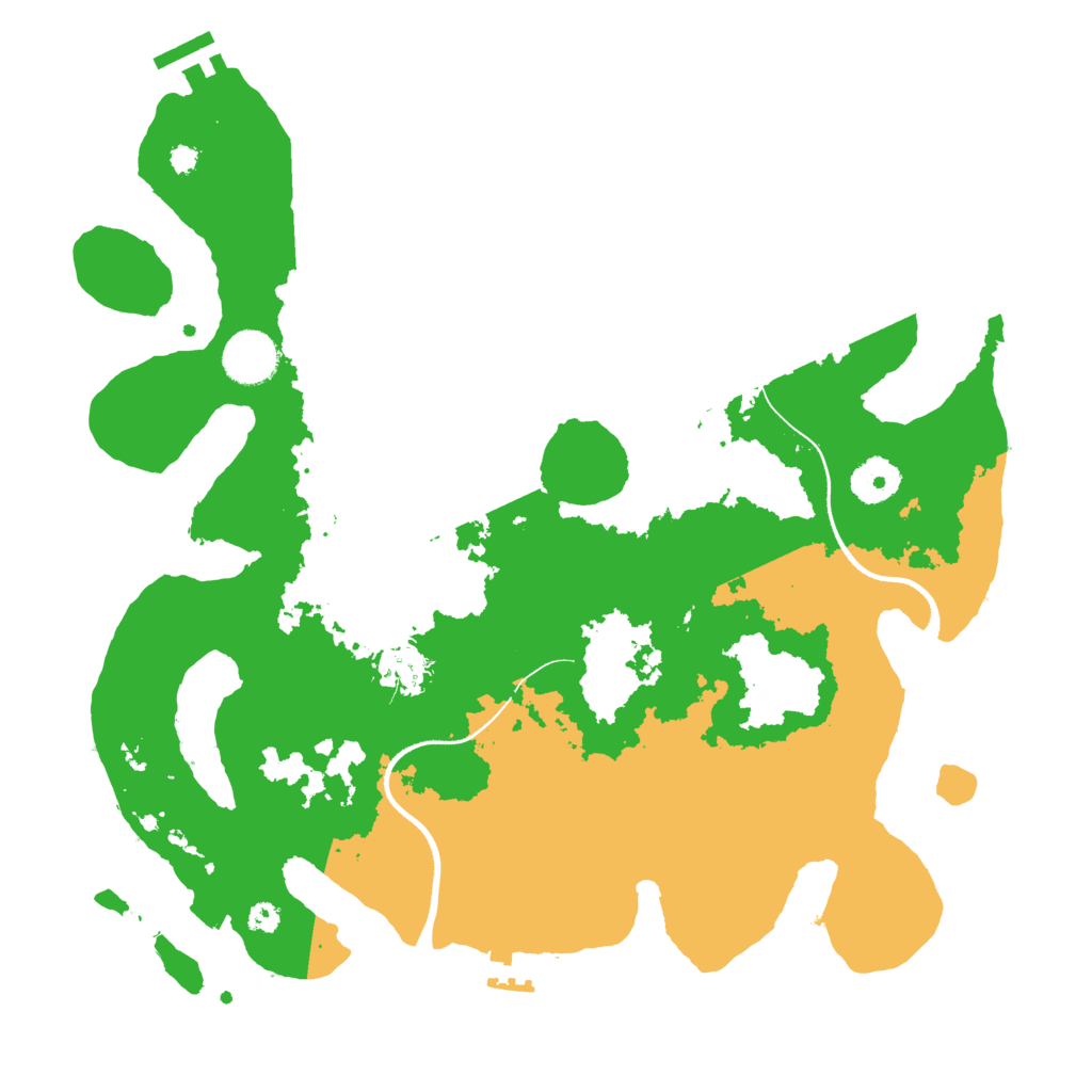 Biome Rust Map: Procedural Map, Size: 3500, Seed: 1373849378