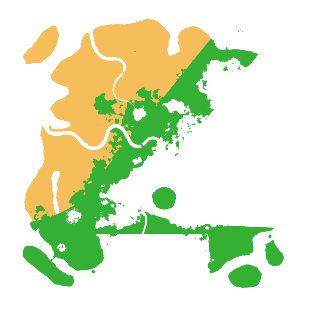 Biome Rust Map: Procedural Map, Size: 3750, Seed: 100607156