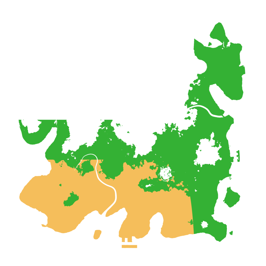 Biome Rust Map: Procedural Map, Size: 3500, Seed: 1362558097