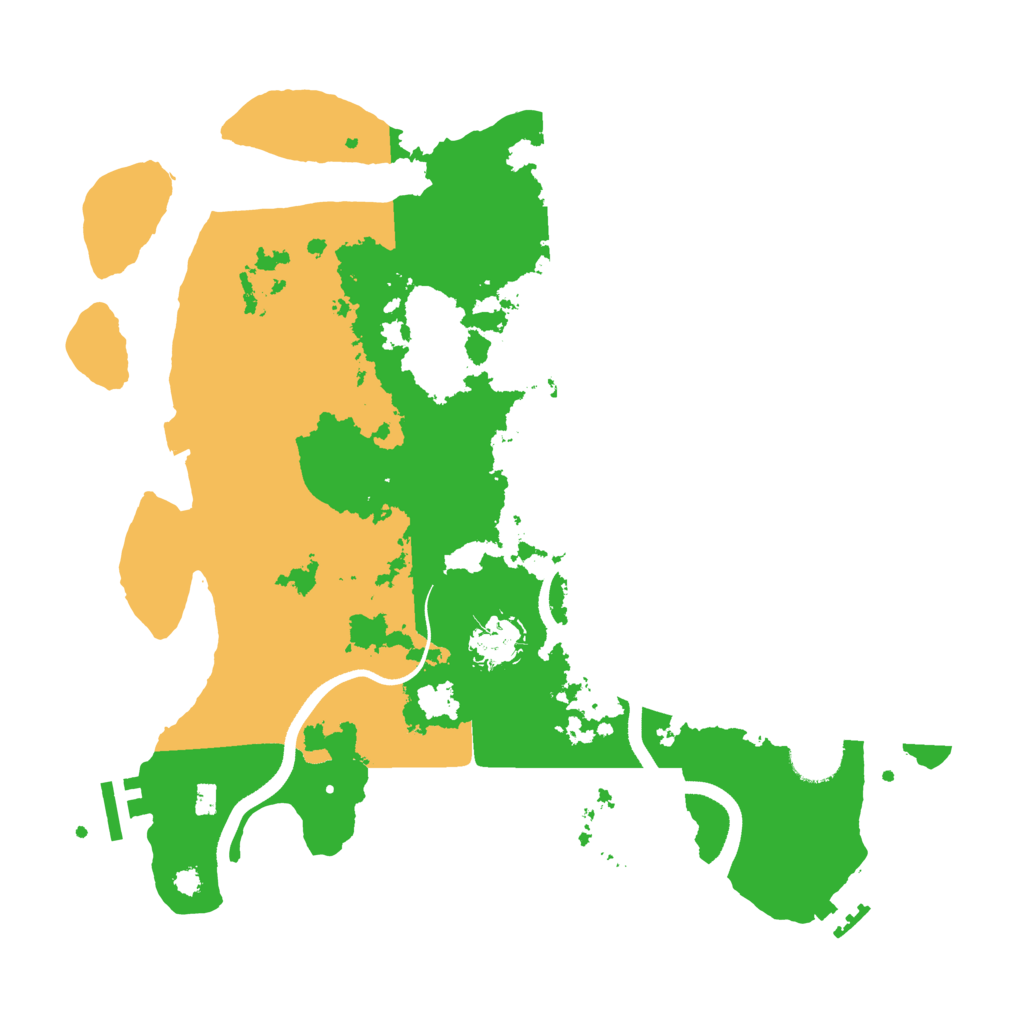 Biome Rust Map: Procedural Map, Size: 3500, Seed: 595997025