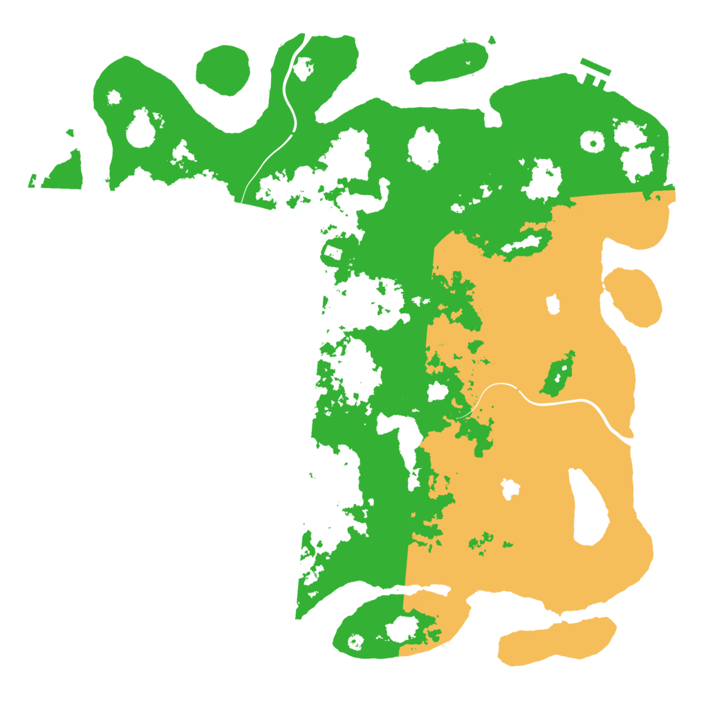 Biome Rust Map: Procedural Map, Size: 4500, Seed: 588626141