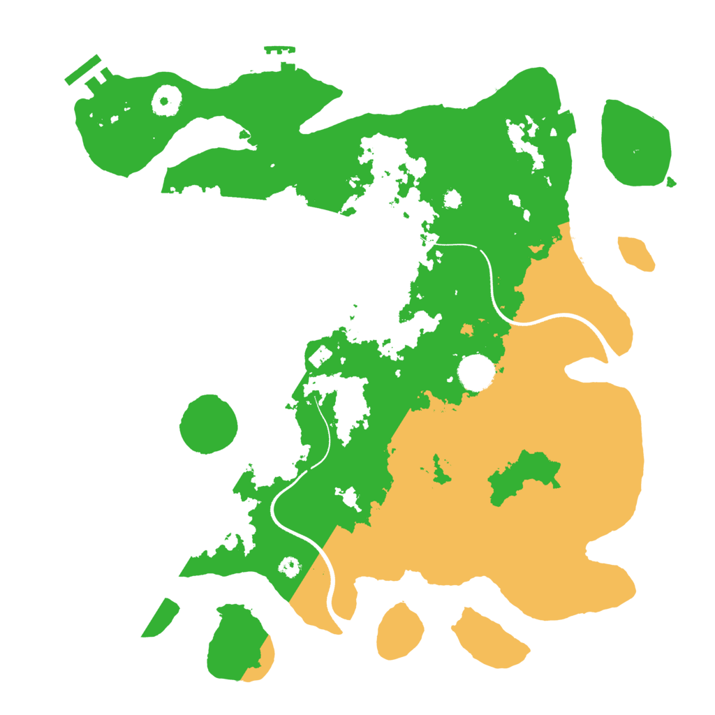 Biome Rust Map: Procedural Map, Size: 3500, Seed: 597492083