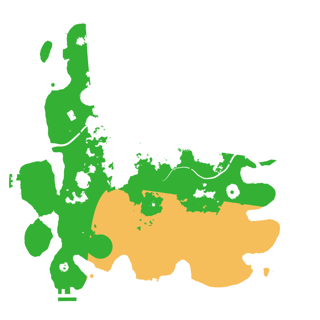 Biome Rust Map: Procedural Map, Size: 3500, Seed: 20250130