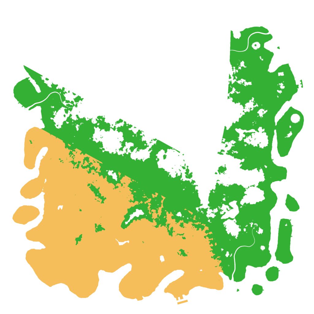 Biome Rust Map: Procedural Map, Size: 6000, Seed: 2006559932