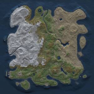 Thumbnail Rust Map: Procedural Map, Size: 4000, Seed: 1977641578, 14 Monuments