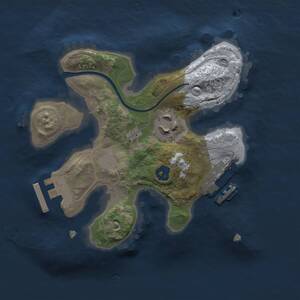 Thumbnail Rust Map: Procedural Map, Size: 2000, Seed: 1976762915, 4 Monuments