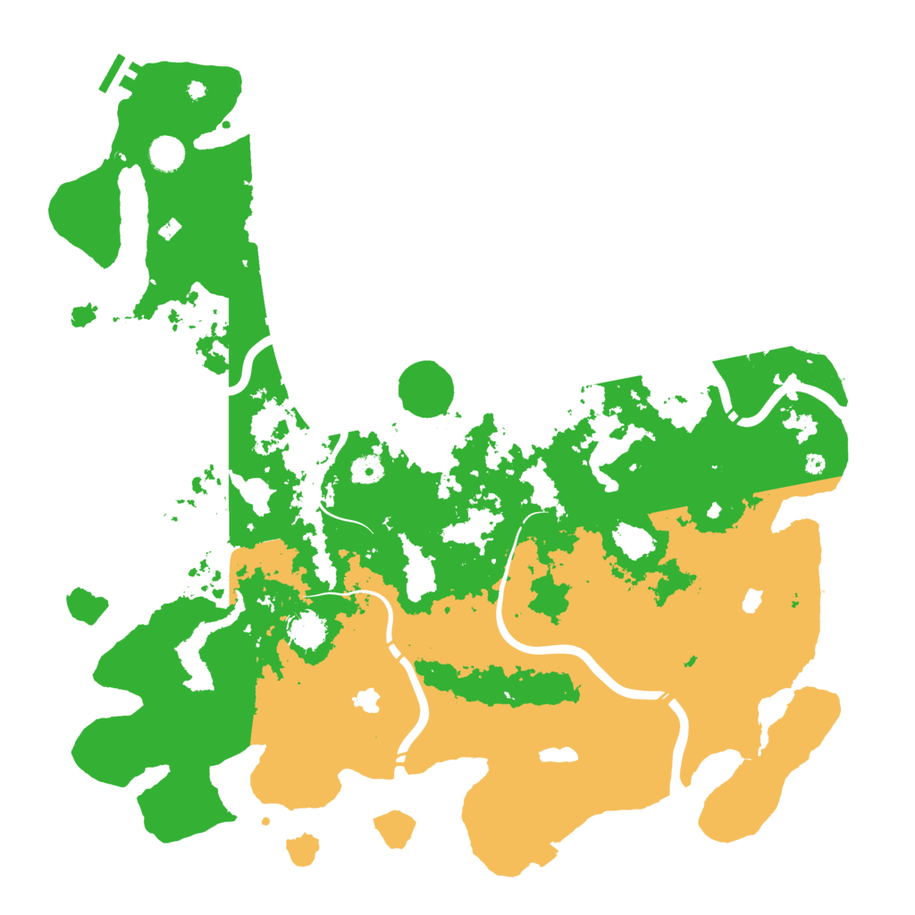 Biome Rust Map: Procedural Map, Size: 4500, Seed: 2029006616