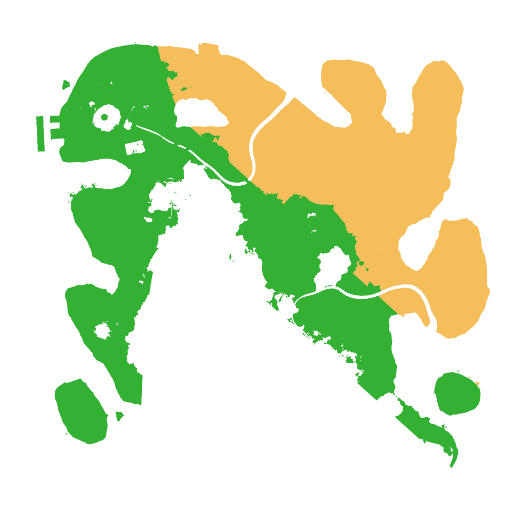 Biome Rust Map: Procedural Map, Size: 3000, Seed: 891433779