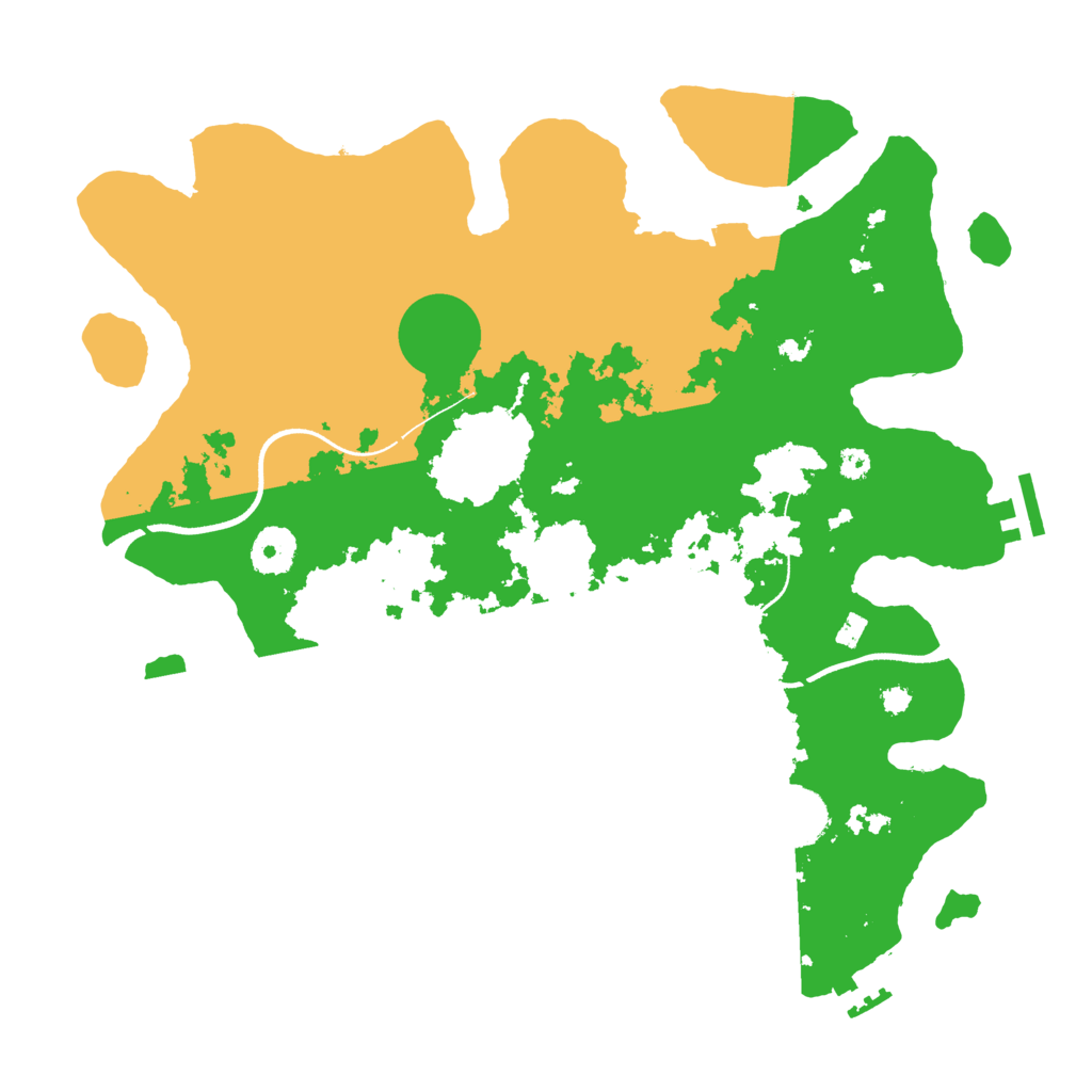 Biome Rust Map: Procedural Map, Size: 3500, Seed: 472797879
