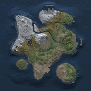 Thumbnail Rust Map: Procedural Map, Size: 2100, Seed: 350, 6 Monuments