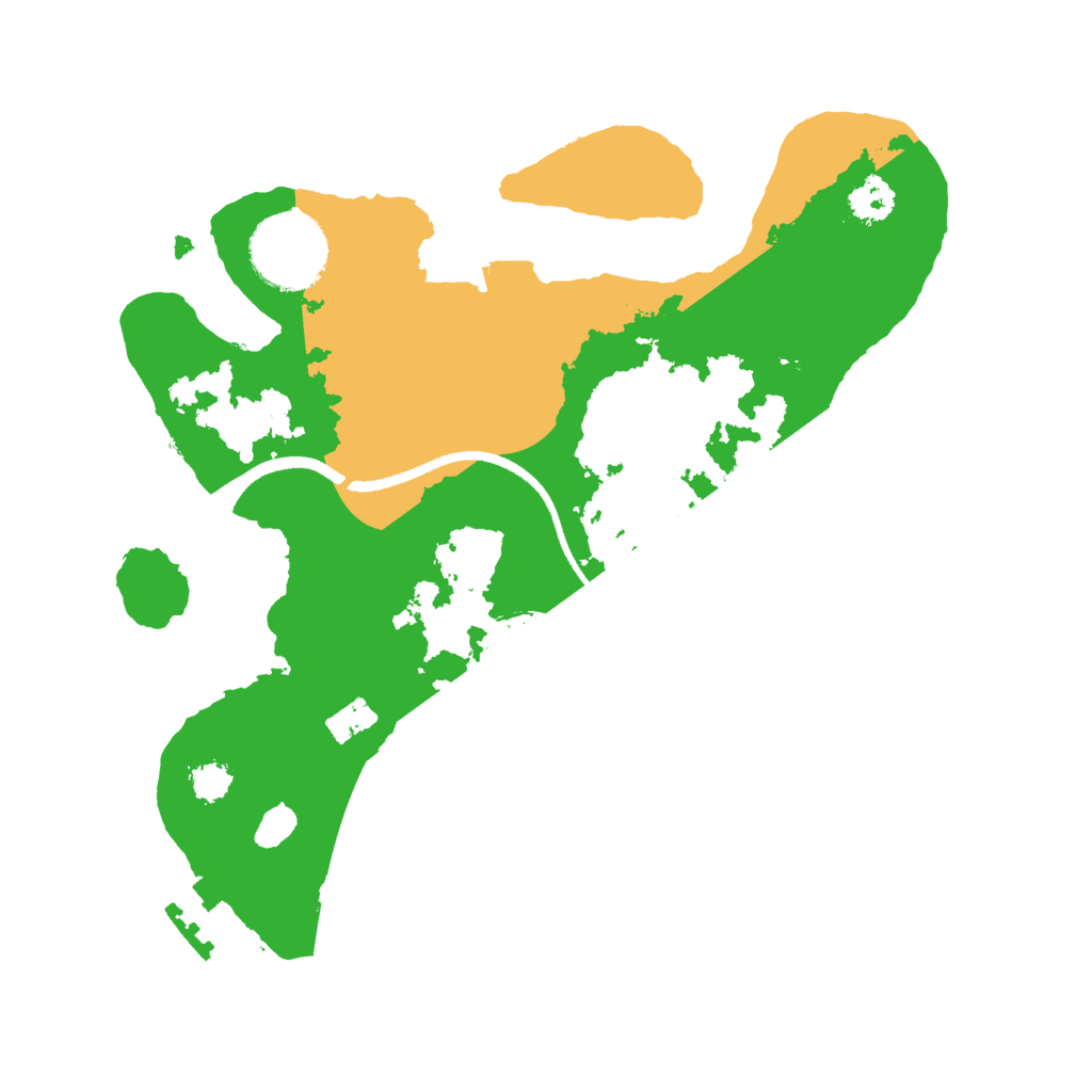 Biome Rust Map: Procedural Map, Size: 2500, Seed: 419824113