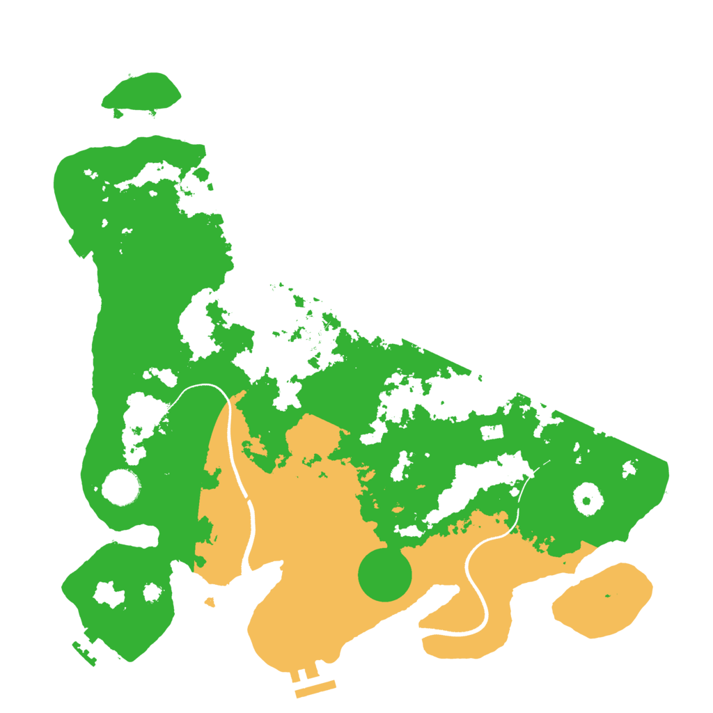Biome Rust Map: Procedural Map, Size: 3500, Seed: 1389607671