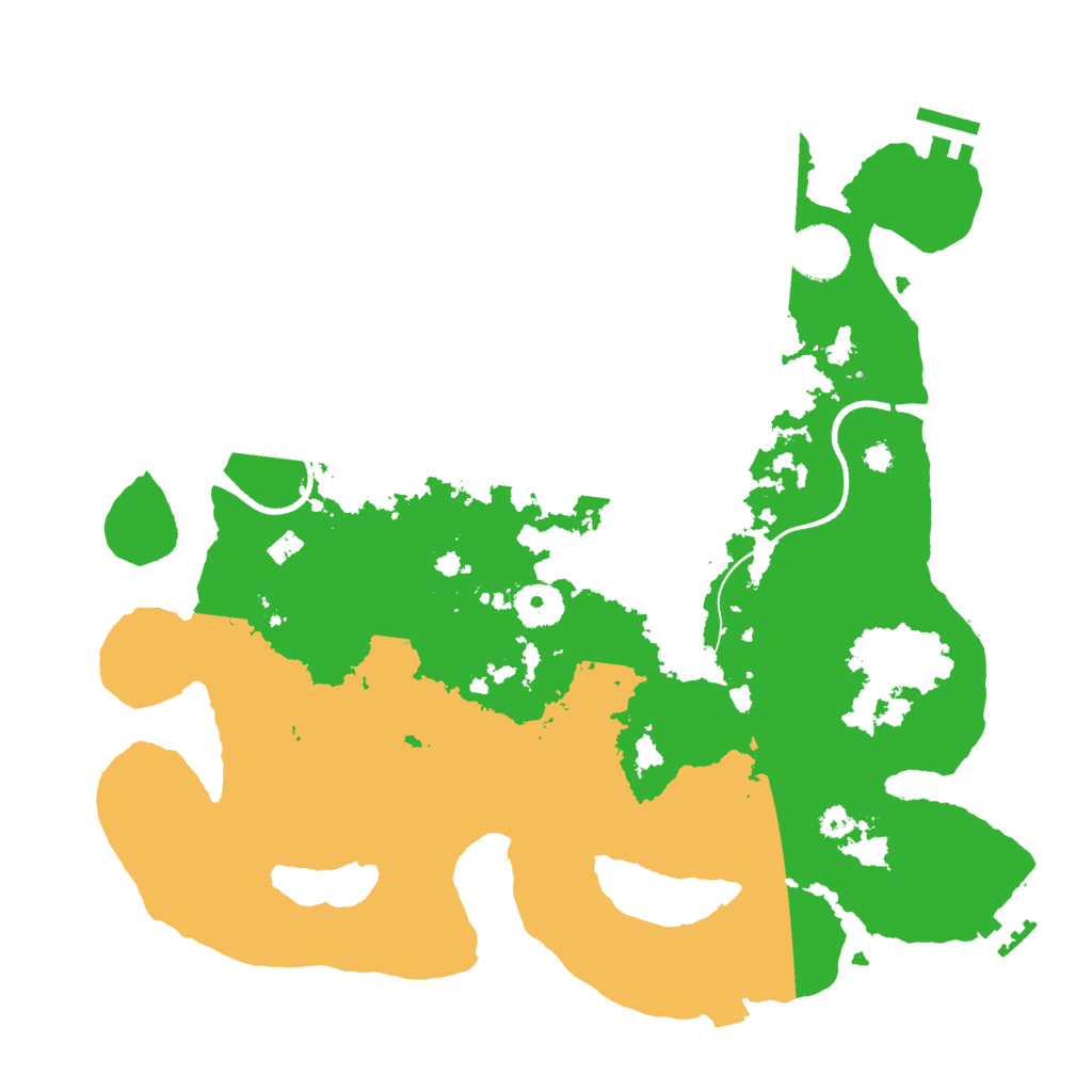 Biome Rust Map: Procedural Map, Size: 3500, Seed: 1749252831
