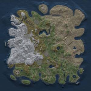 Thumbnail Rust Map: Procedural Map, Size: 4000, Seed: 668026978, 15 Monuments