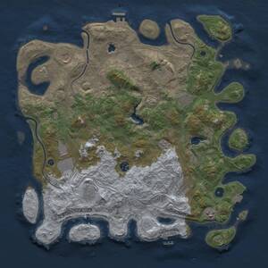 Thumbnail Rust Map: Procedural Map, Size: 4250, Seed: 971588, 16 Monuments