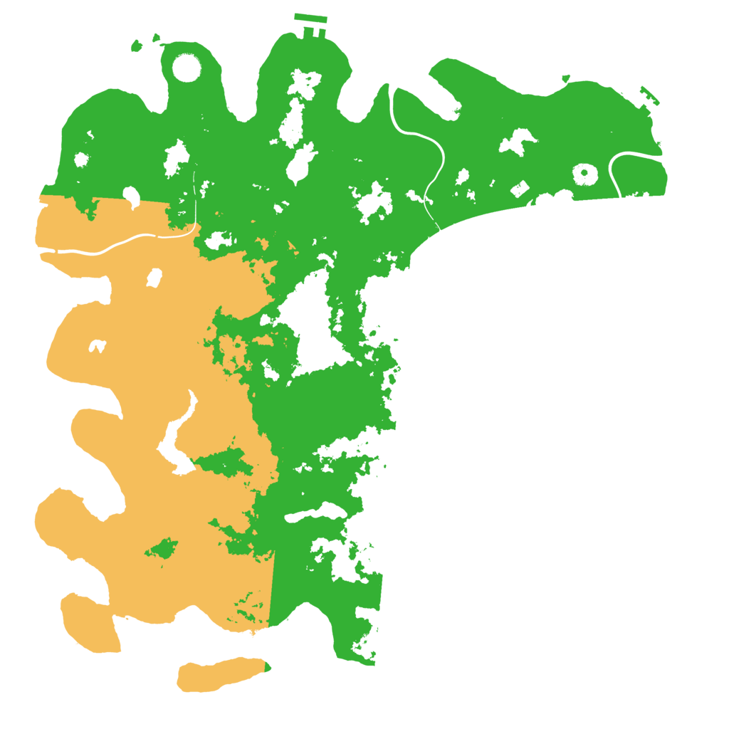 Biome Rust Map: Procedural Map, Size: 4500, Seed: 1629641283