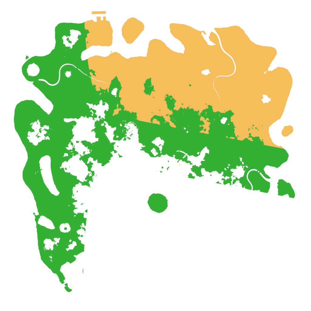 Biome Rust Map: Procedural Map, Size: 4500, Seed: 65684