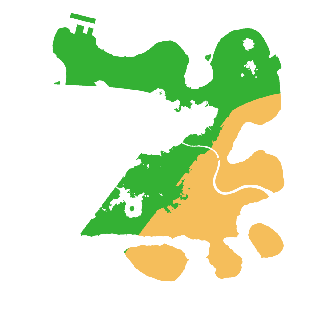 Biome Rust Map: Procedural Map, Size: 2500, Seed: 276792434