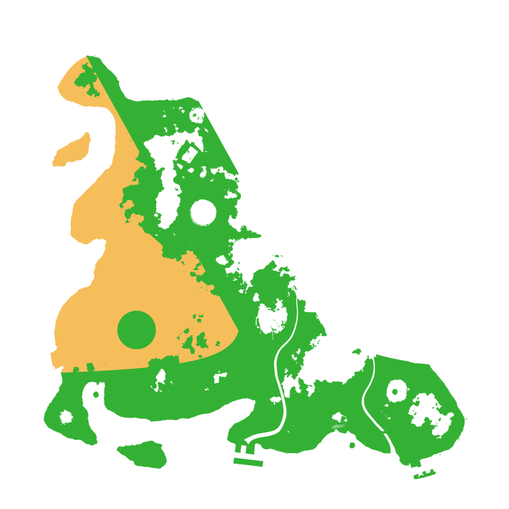 Biome Rust Map: Procedural Map, Size: 3500, Seed: 1141776749