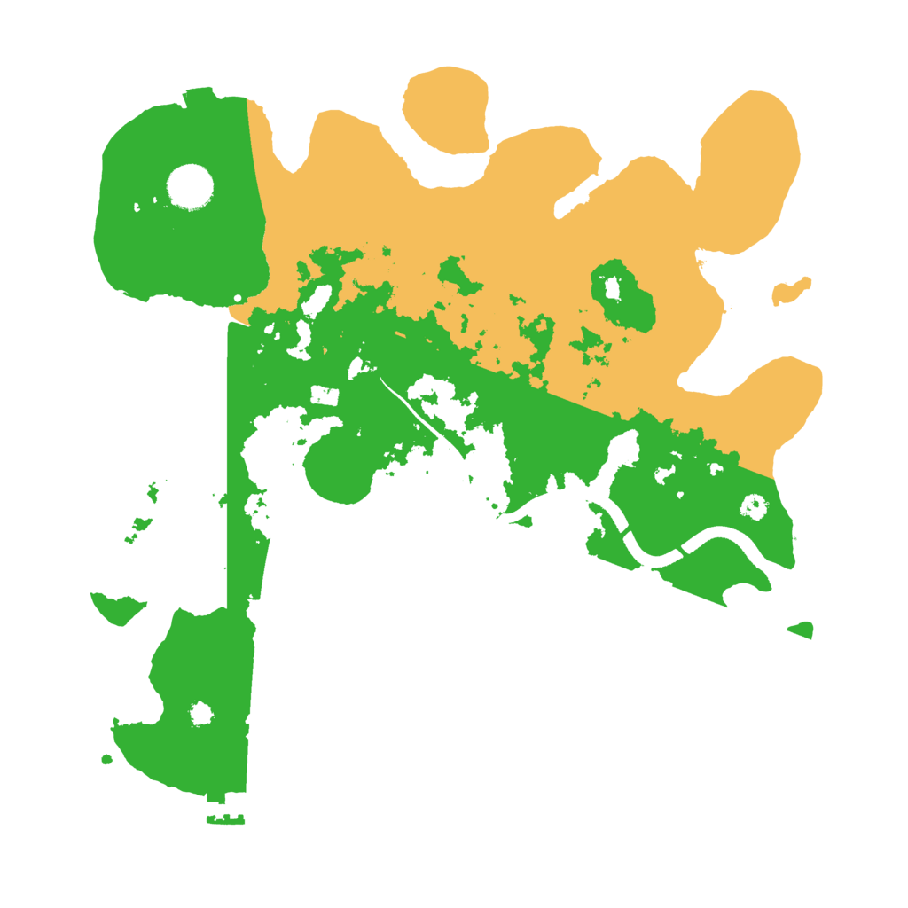 Biome Rust Map: Procedural Map, Size: 3500, Seed: 465601214