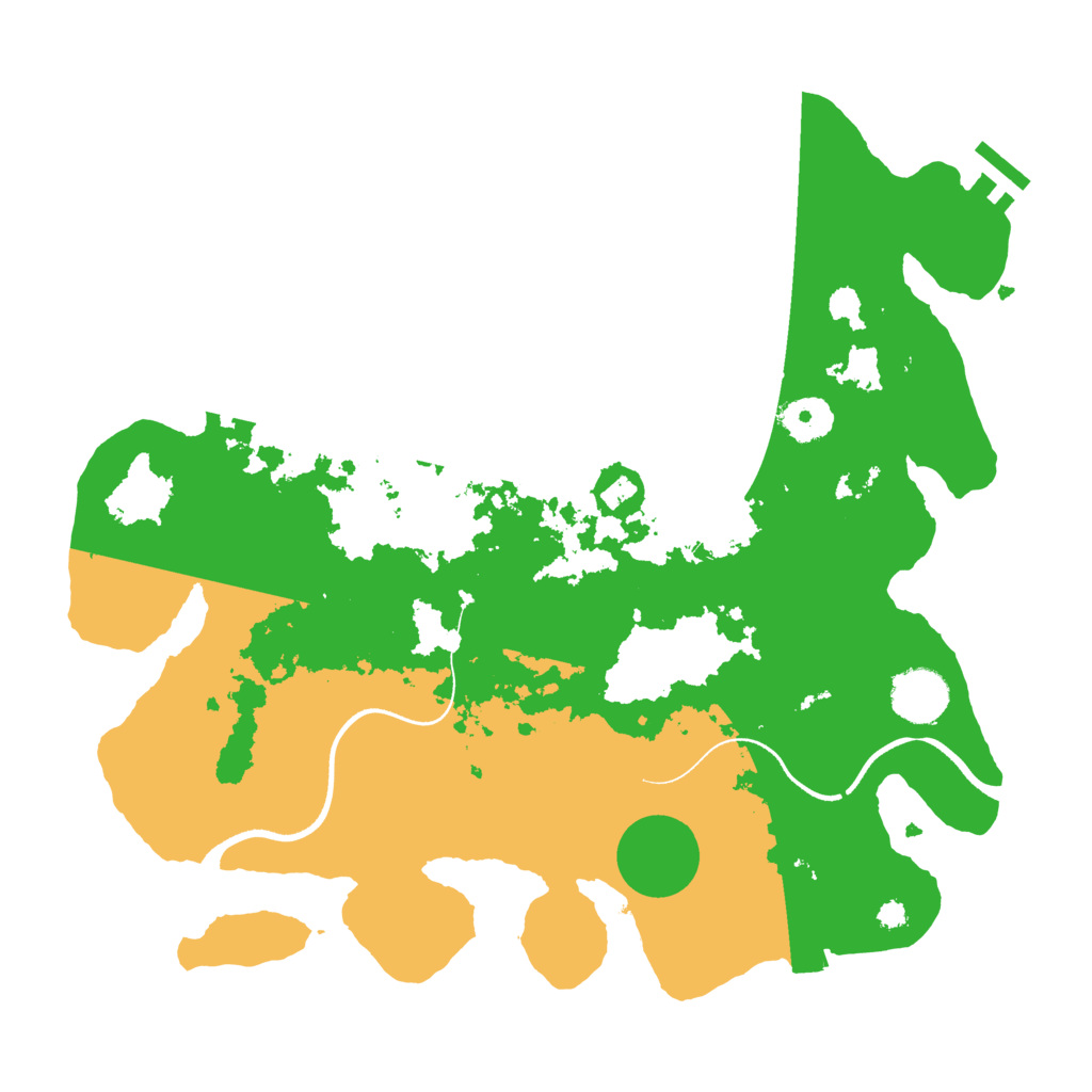 Biome Rust Map: Procedural Map, Size: 3500, Seed: 983359226