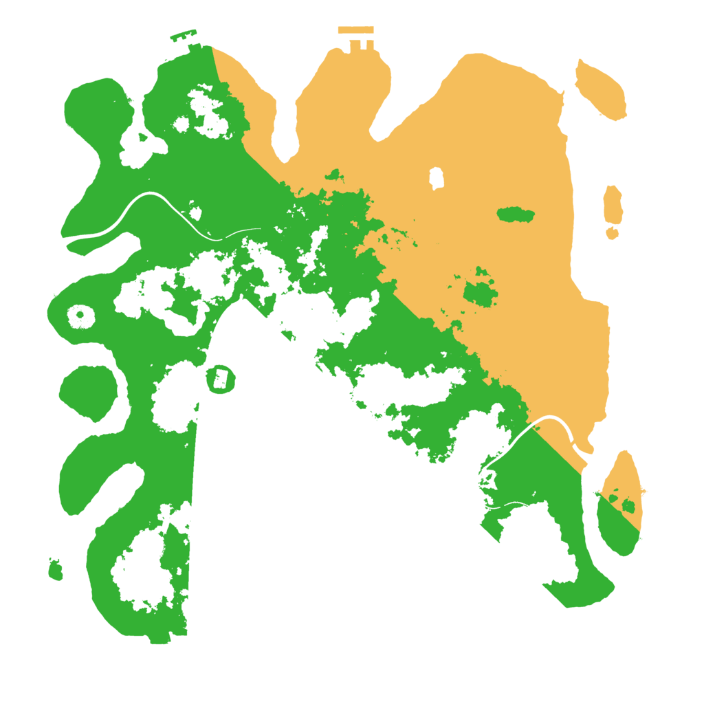 Biome Rust Map: Procedural Map, Size: 4000, Seed: 1382218658