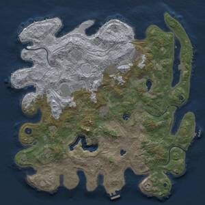 Thumbnail Rust Map: Procedural Map, Size: 4478, Seed: 1943446711, 15 Monuments