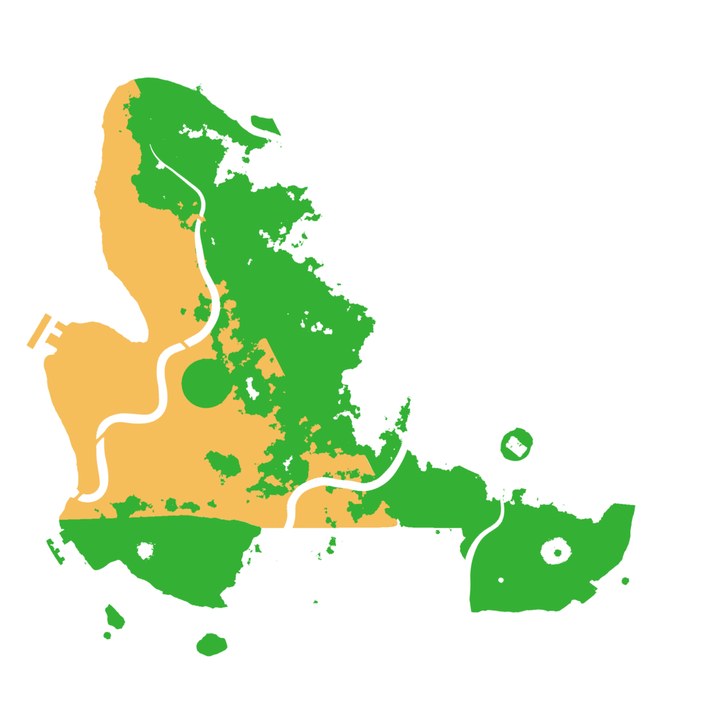 Biome Rust Map: Procedural Map, Size: 3800, Seed: 1561390510