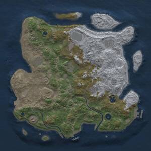 Thumbnail Rust Map: Procedural Map, Size: 3800, Seed: 1561390510, 16 Monuments