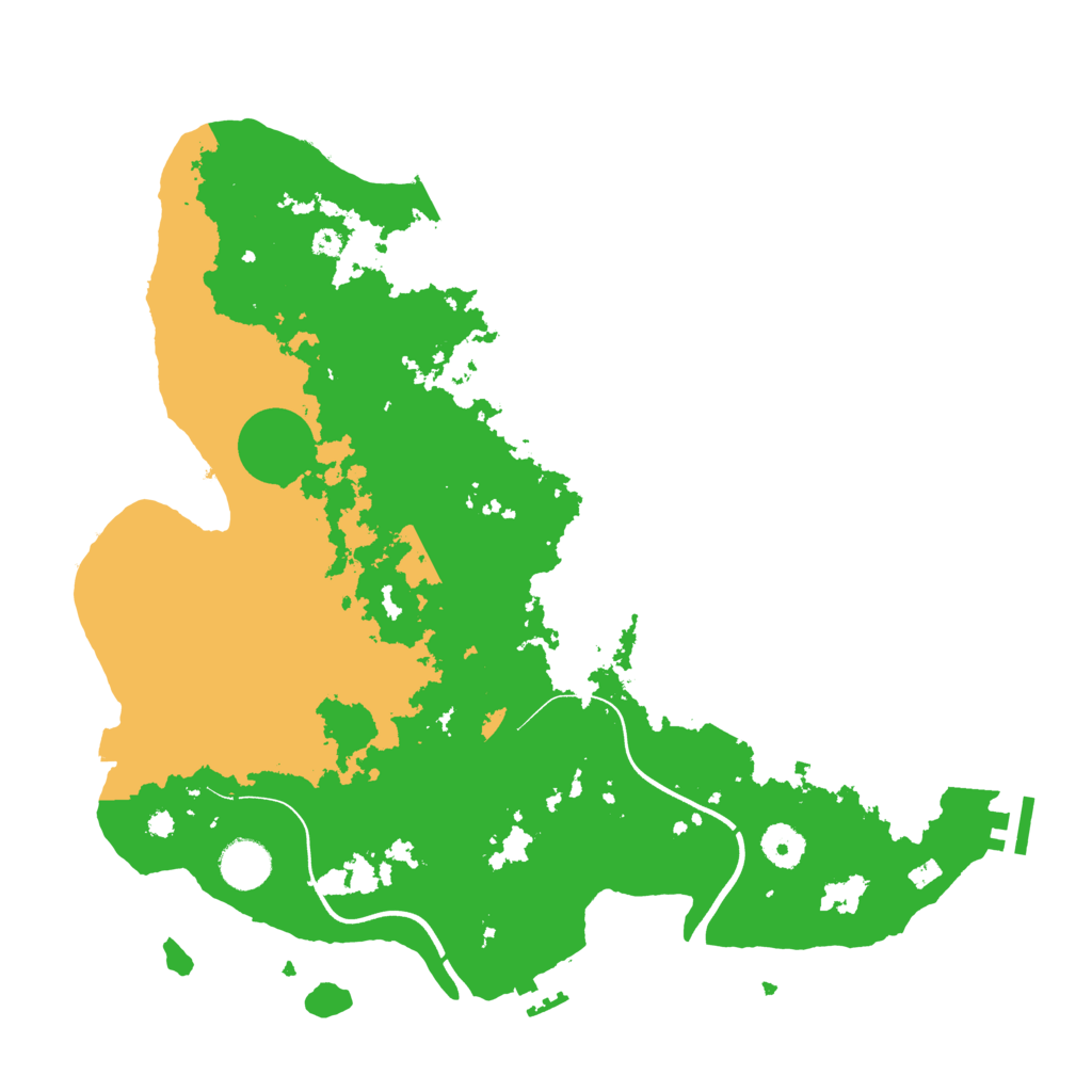Biome Rust Map: Procedural Map, Size: 3800, Seed: 1561390510