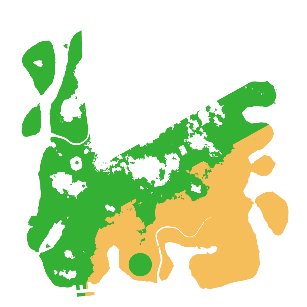 Biome Rust Map: Procedural Map, Size: 3500, Seed: 554832627