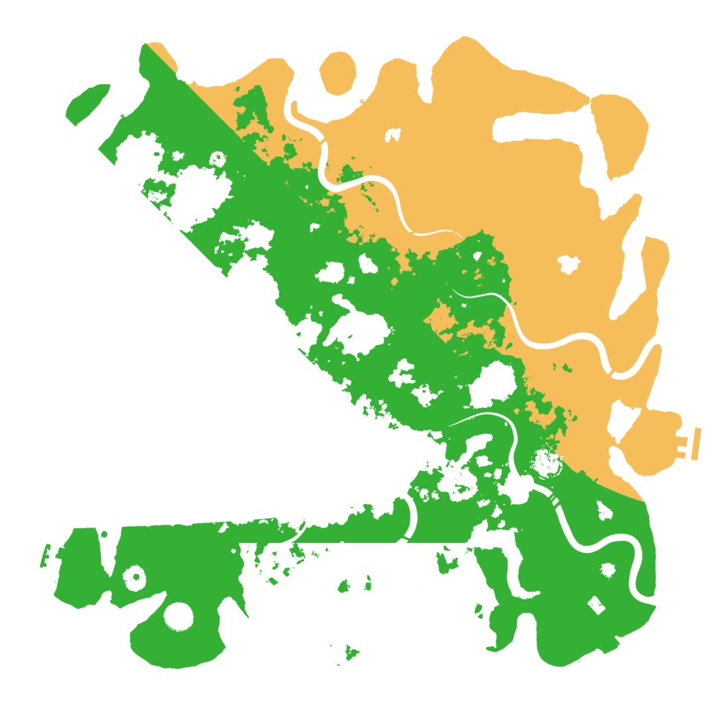 Biome Rust Map: Procedural Map, Size: 4500, Seed: 53215289