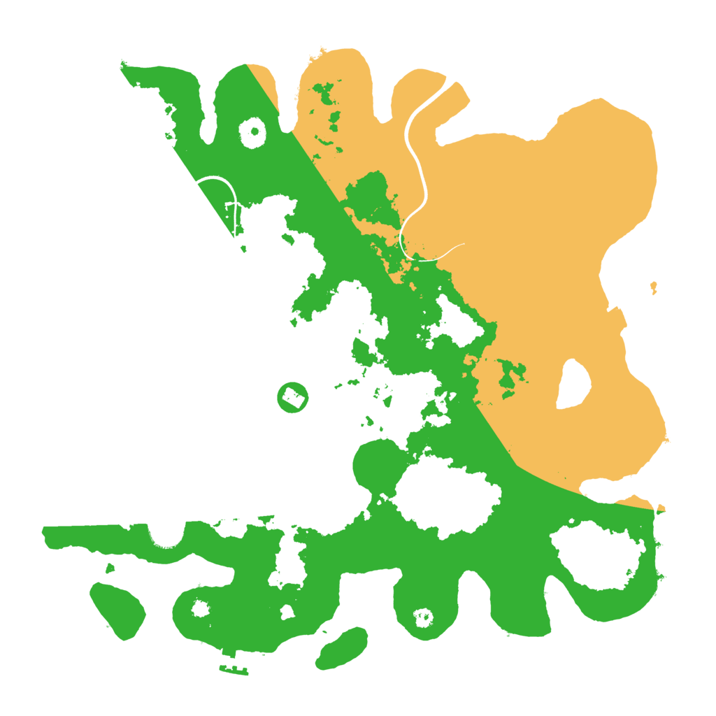 Biome Rust Map: Procedural Map, Size: 3700, Seed: 998136