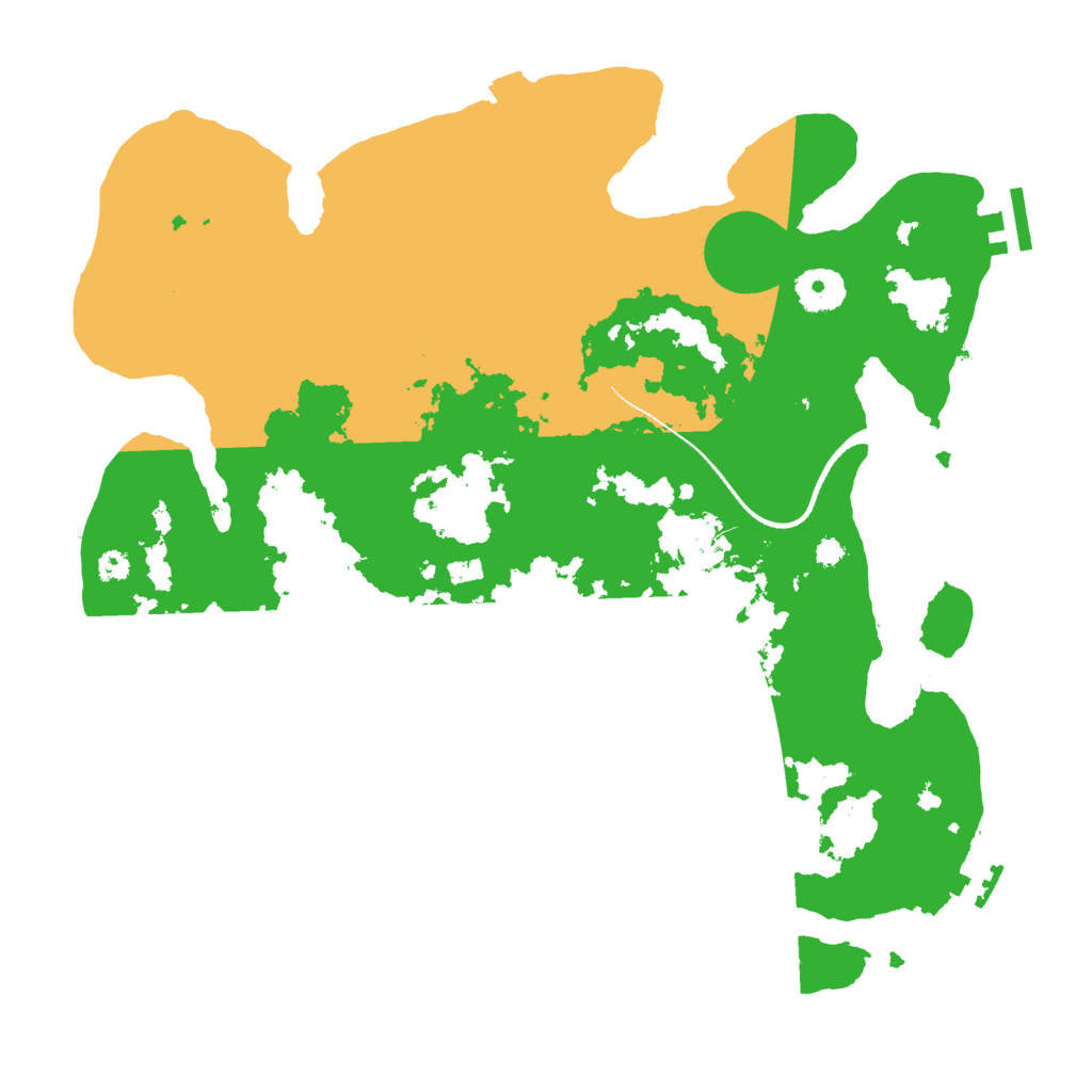Biome Rust Map: Procedural Map, Size: 3500, Seed: 1936866092