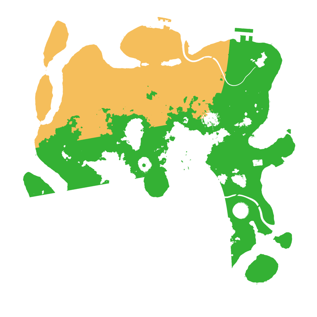 Biome Rust Map: Procedural Map, Size: 3500, Seed: 1417492