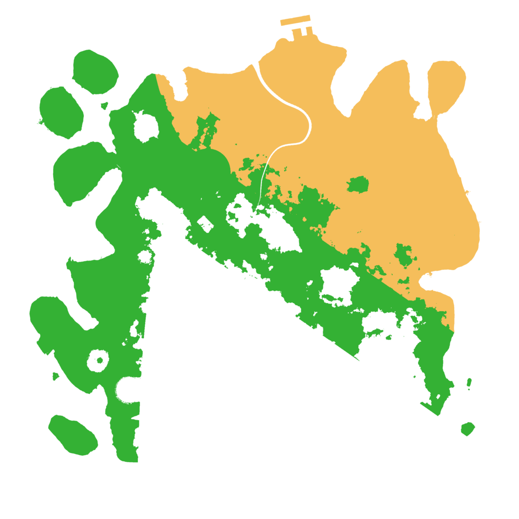 Biome Rust Map: Procedural Map, Size: 3500, Seed: 333141495