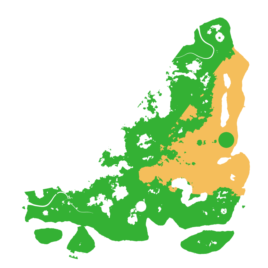 Biome Rust Map: Procedural Map, Size: 4500, Seed: 585061552
