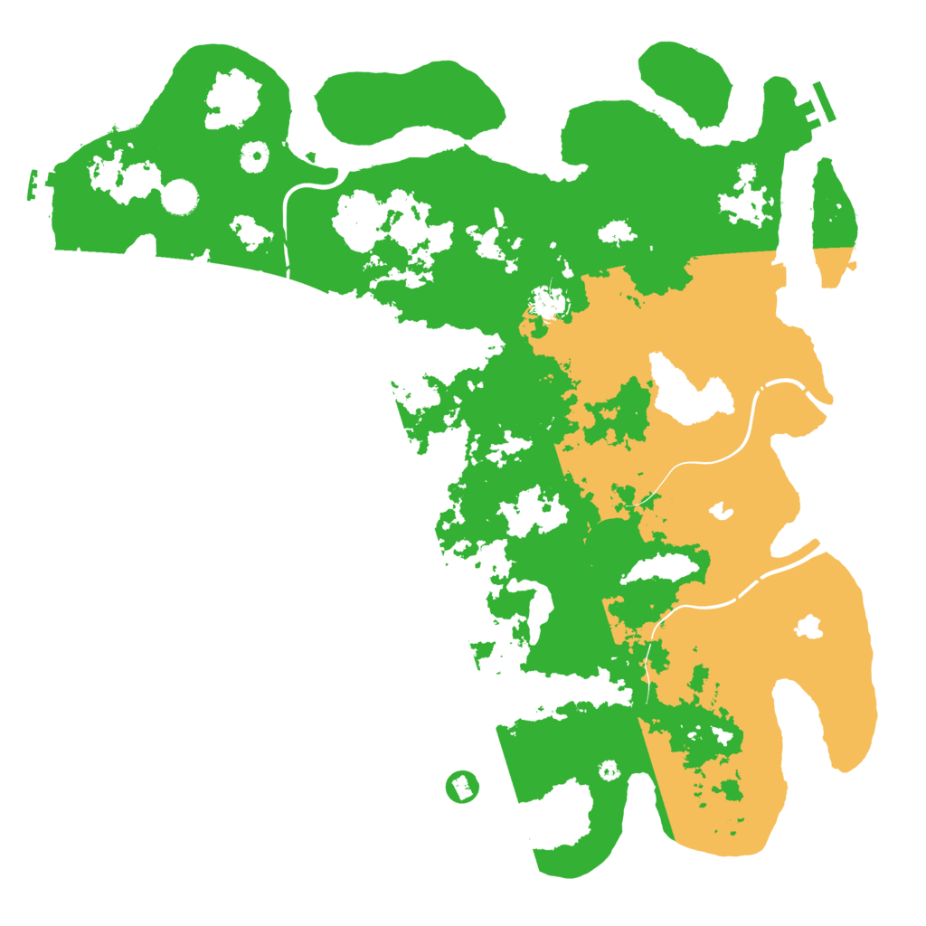 Biome Rust Map: Procedural Map, Size: 4500, Seed: 1201701540