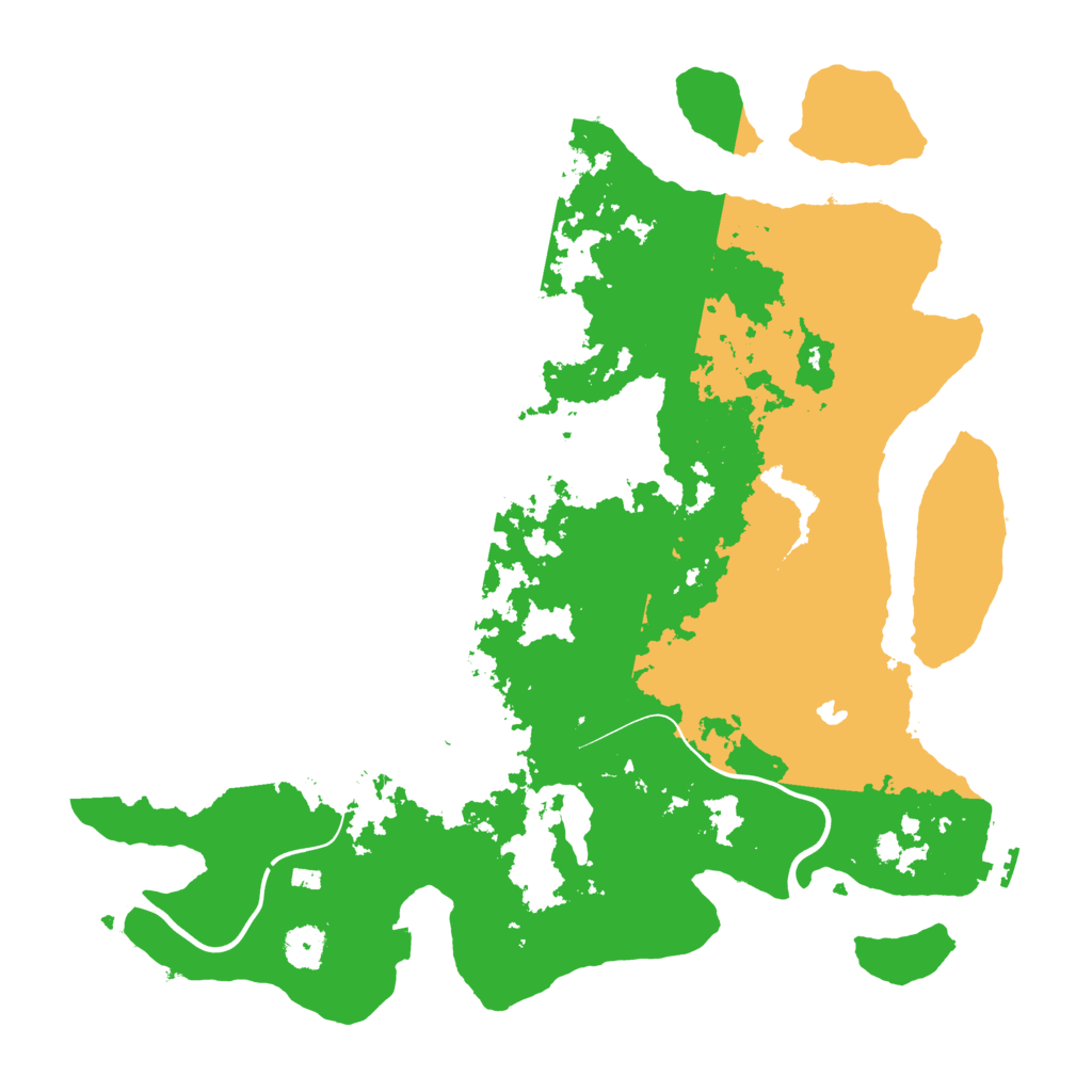 Biome Rust Map: Procedural Map, Size: 4000, Seed: 45636