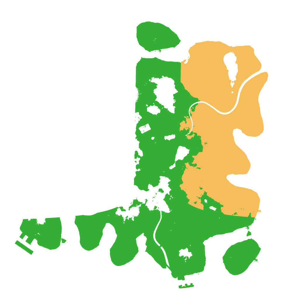 Biome Rust Map: Procedural Map, Size: 3000, Seed: 848944665