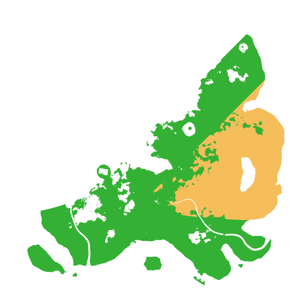 Biome Rust Map: Procedural Map, Size: 3500, Seed: 784233246