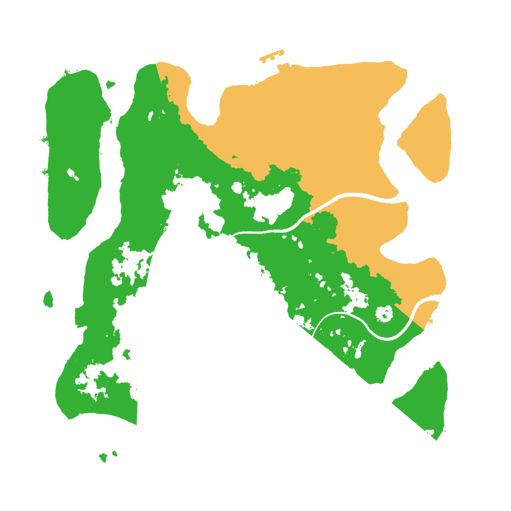 Biome Rust Map: Procedural Map, Size: 3000, Seed: 181444937
