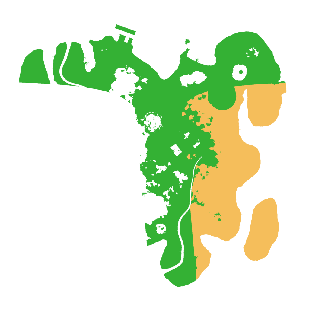 Biome Rust Map: Procedural Map, Size: 3000, Seed: 1201480490